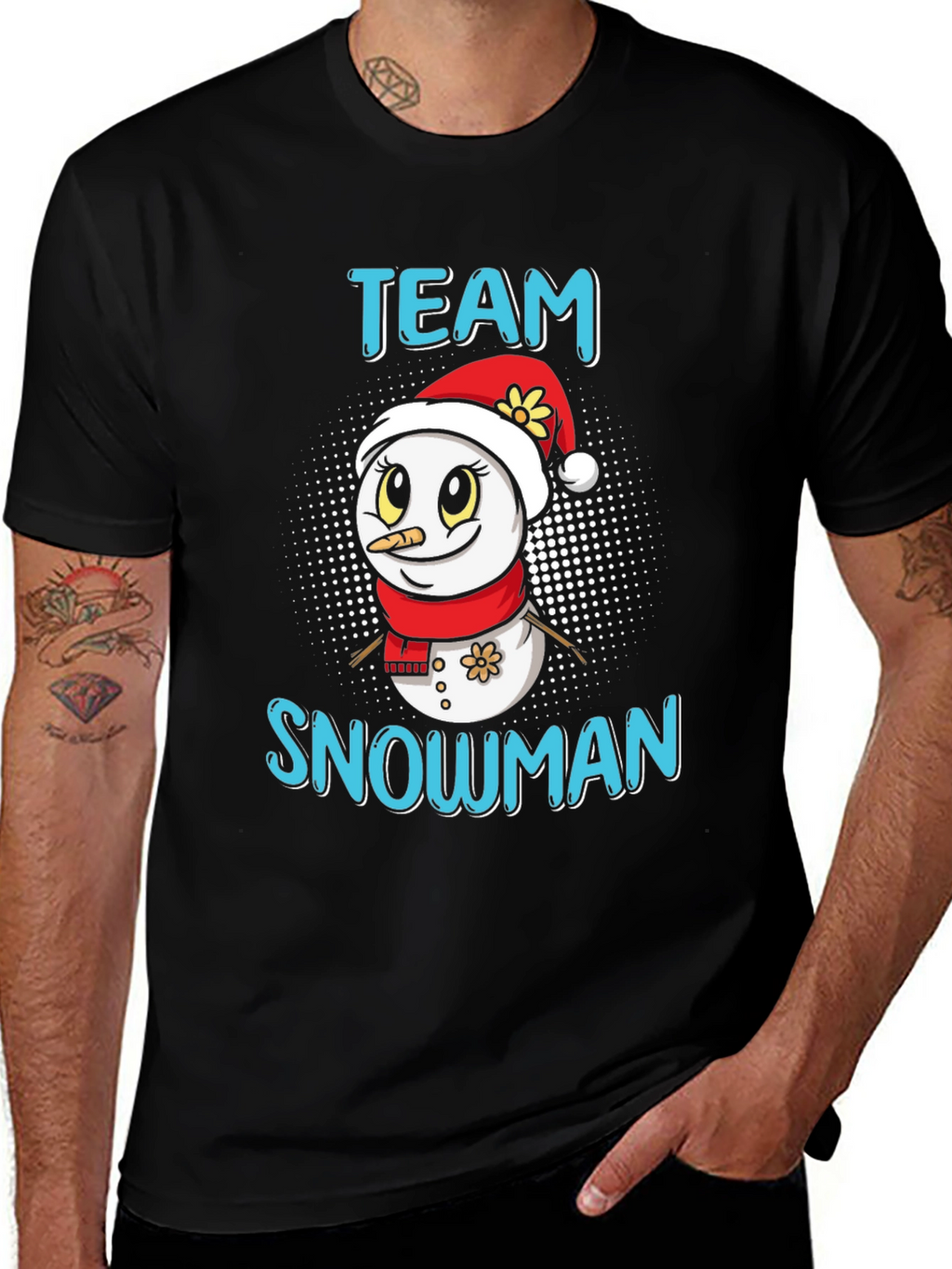 Team Snowman Holiday Graphic Tee