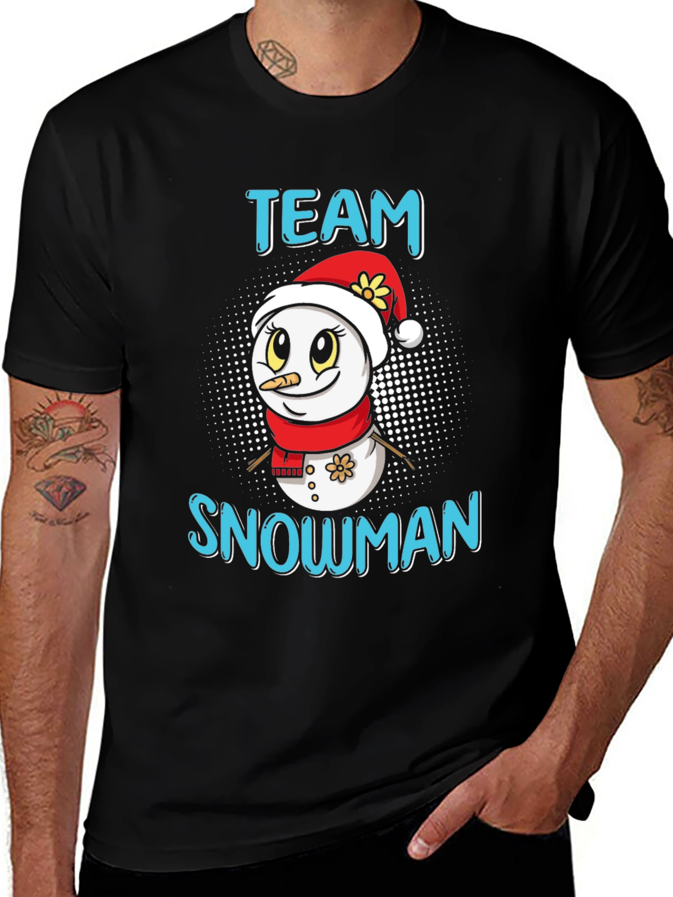 Team Snowman Holiday Graphic Tee