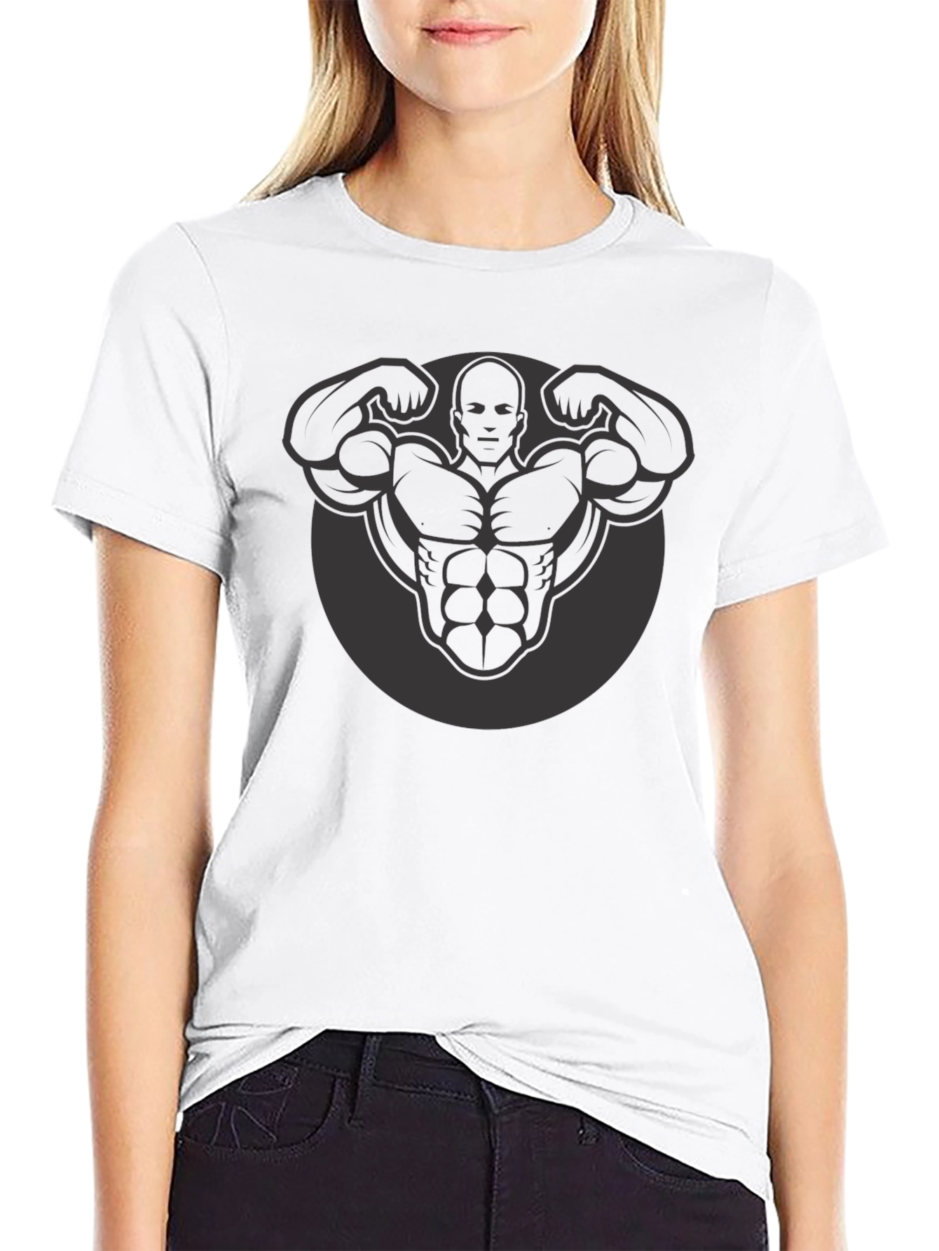Black Gym Body Graphic T-Shirt