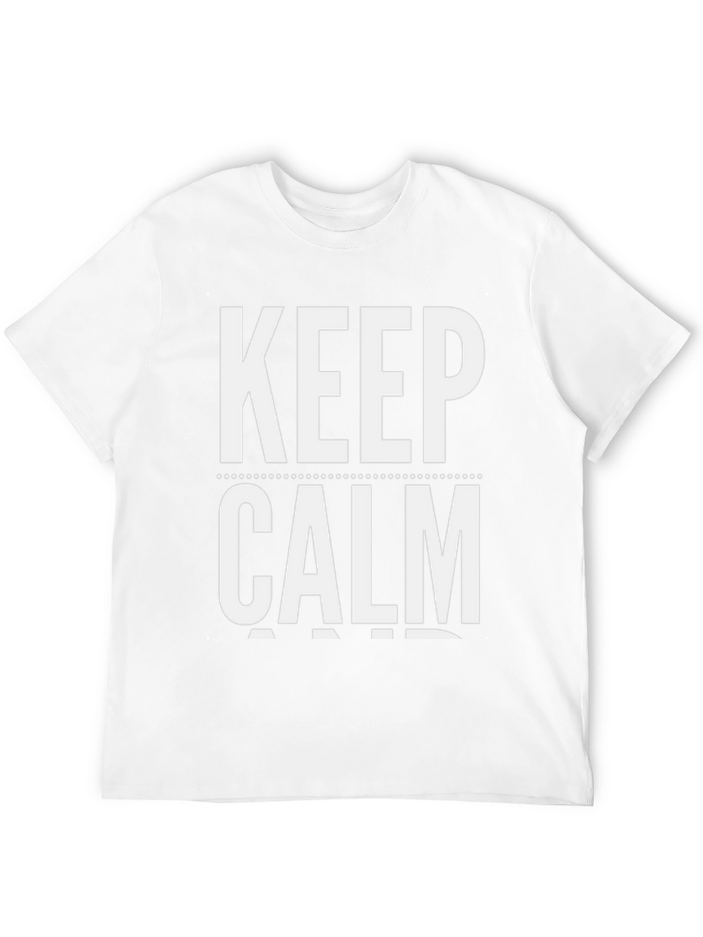 Keep Calm Graphic Tee - Black