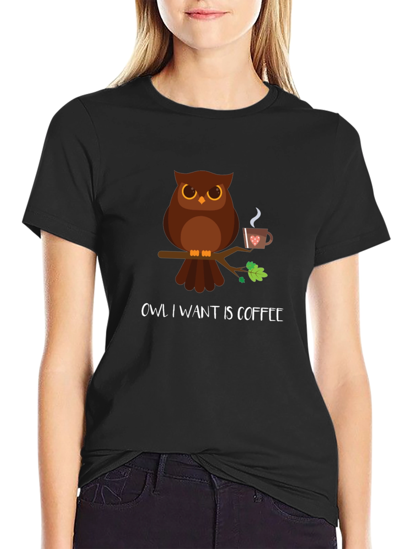 Owl I Want Is Coffee T-Shirt