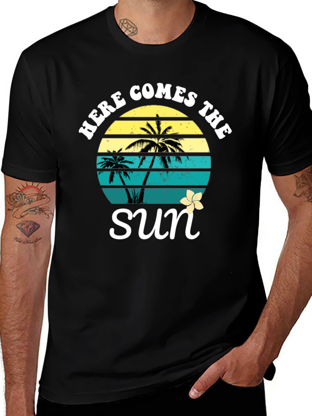 Here Comes The Sun Palm Tree T-Shirt