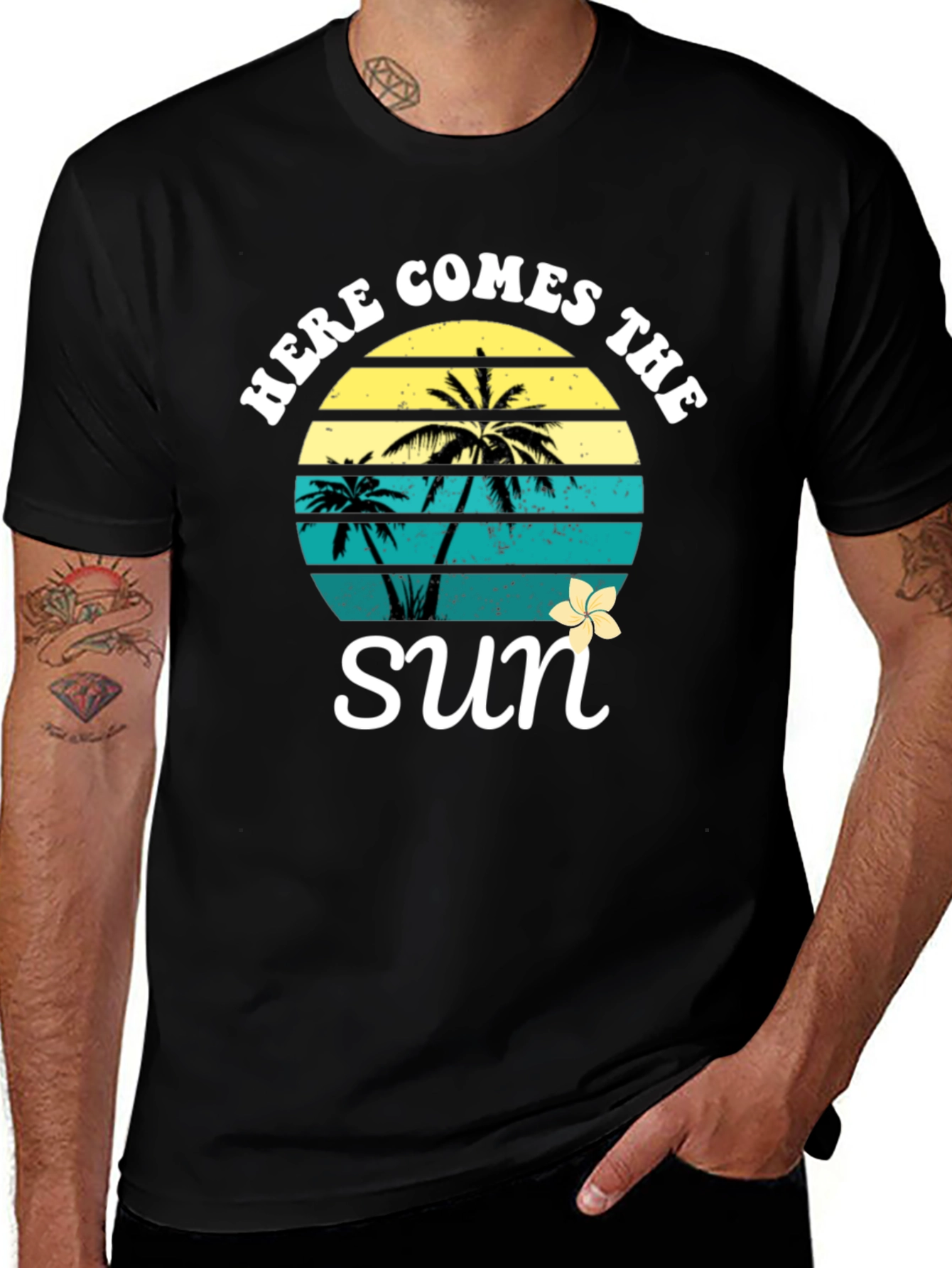 Here Comes The Sun Palm Tree T-Shirt