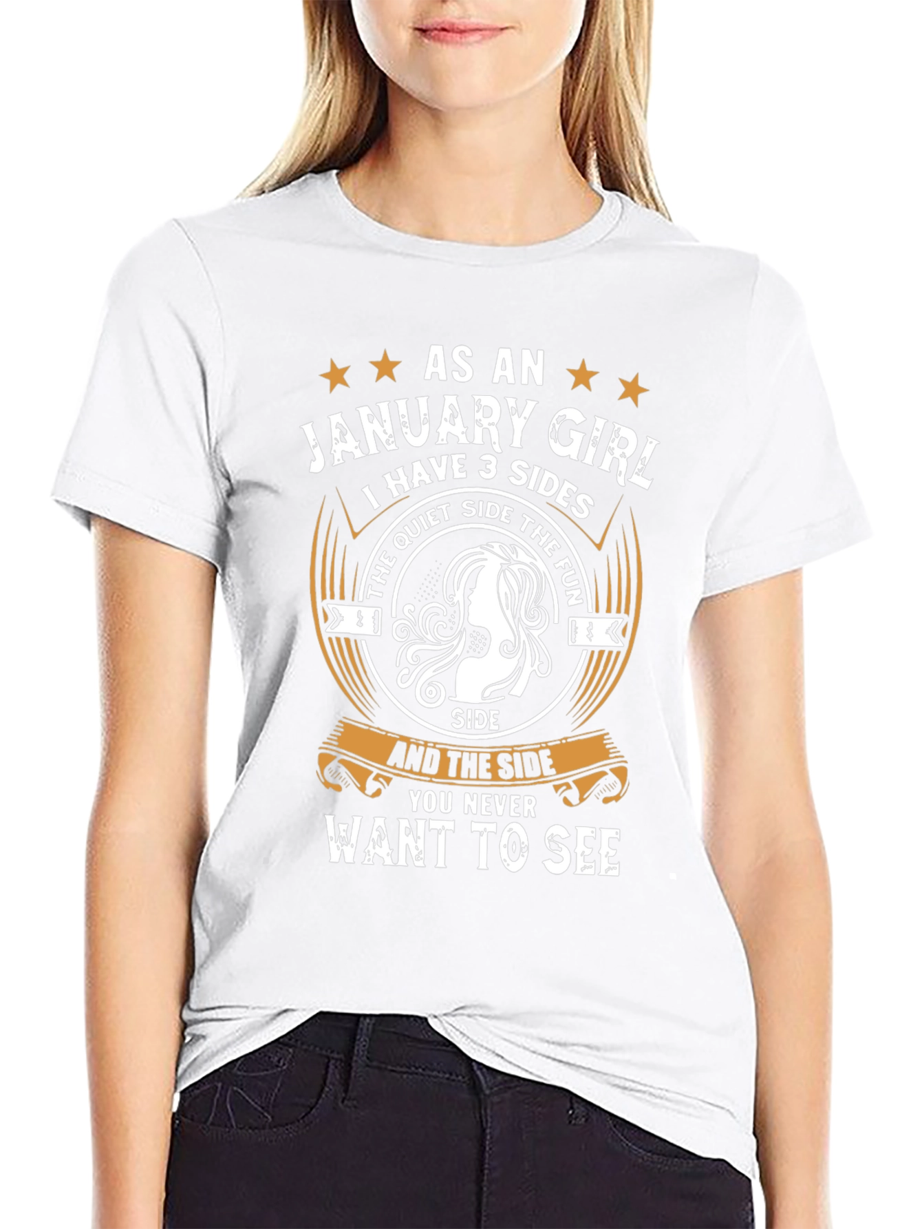 January Girl T-Shirt - 3 Sides