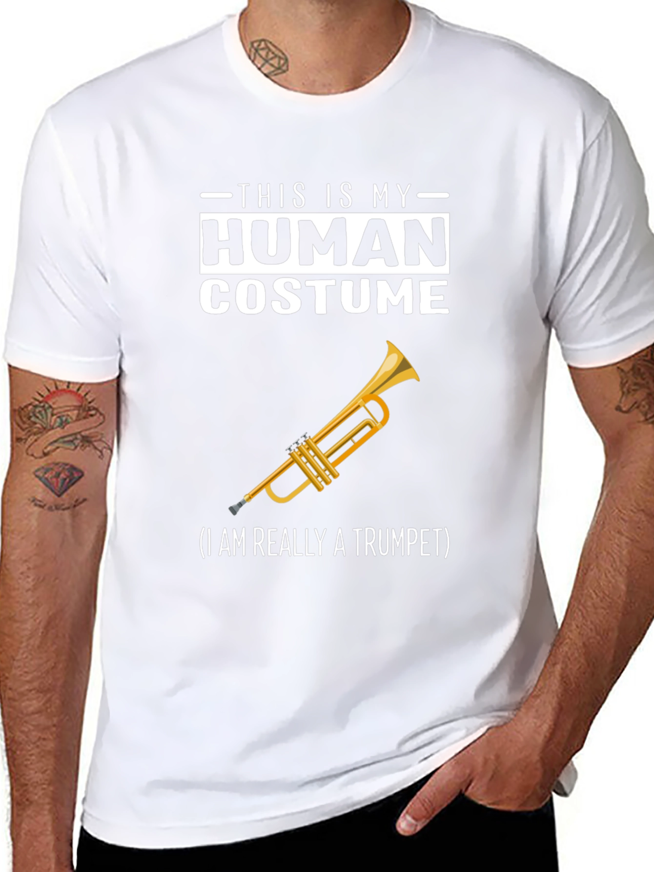Human Costume Trumpet Player T-Shirt