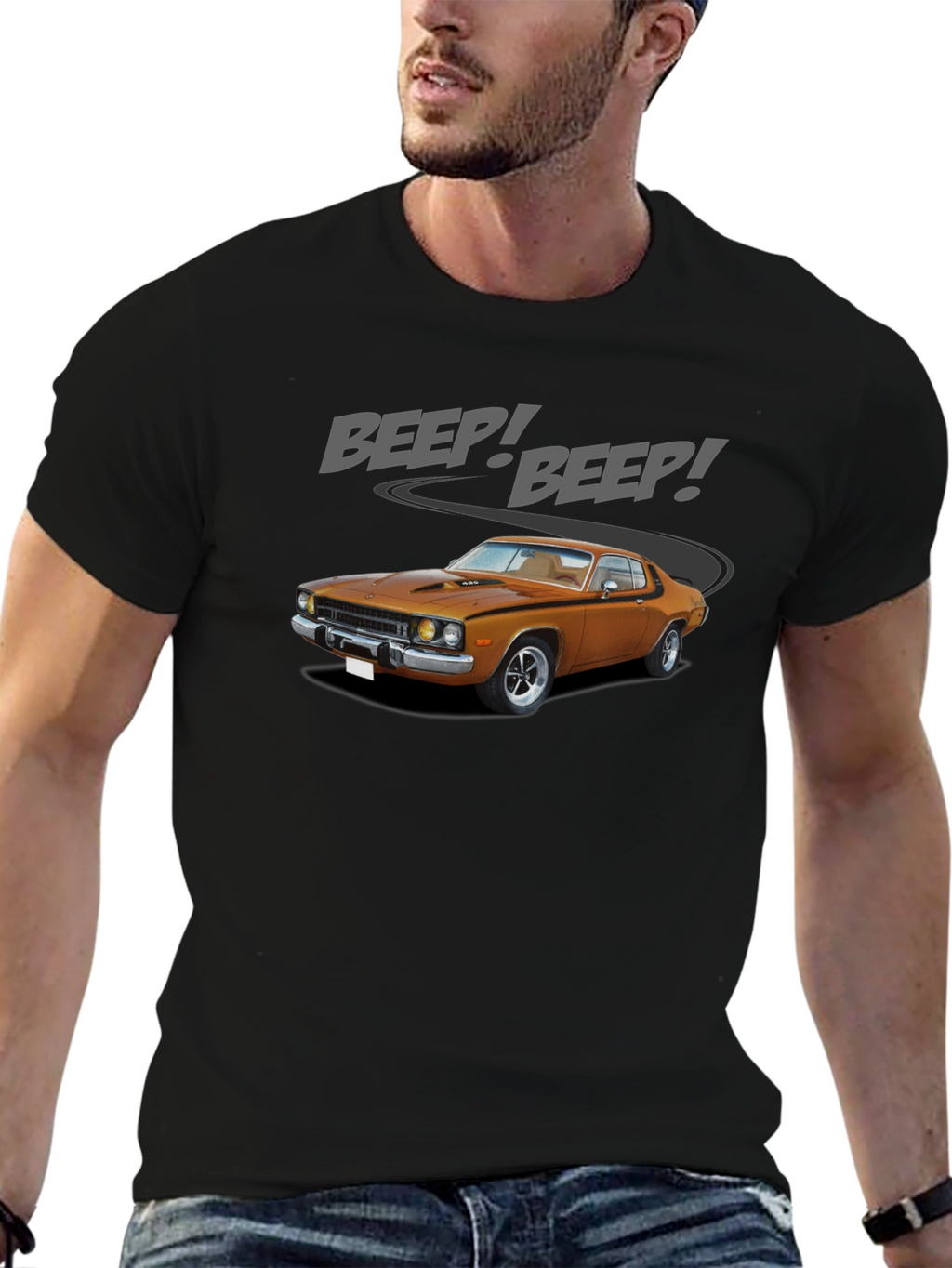 Beep! Beep! Classic Car Graphic T-Shirt