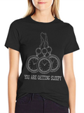You Are Getting Sleepy Graphic T-Shirt - Black