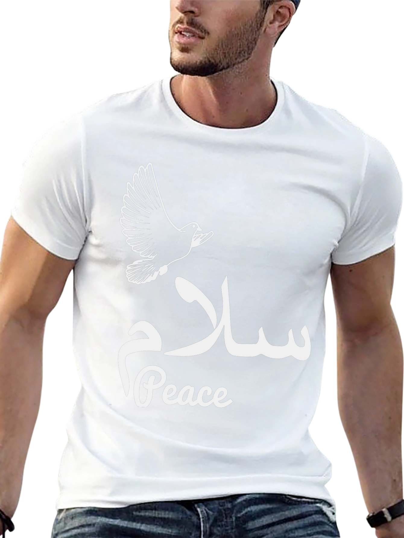 Peace Dove T-Shirt - Black Graphic Tee