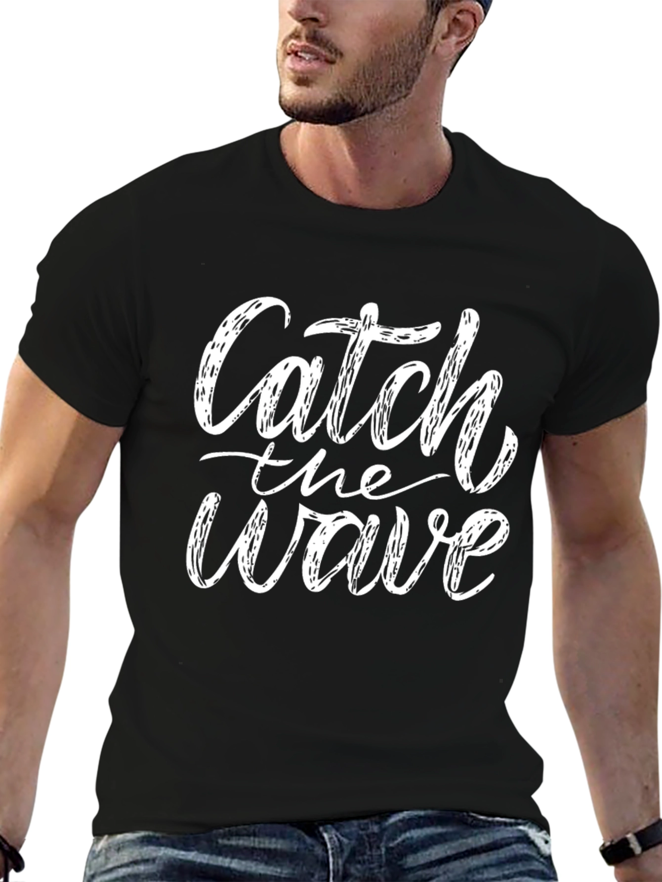 Catch the Wave Black T-Shirt