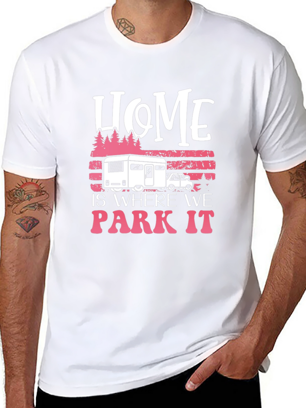 Home is Where We Park It Camping T-Shirt