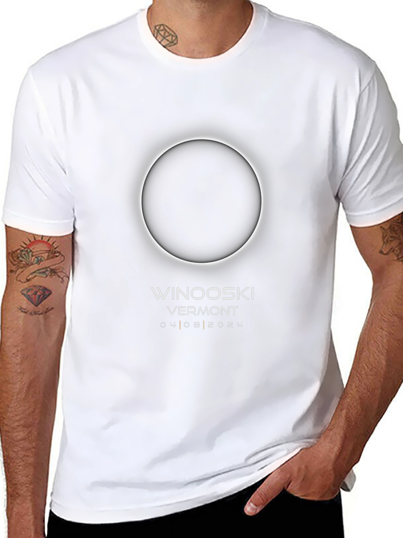 Winooski Vermont Eclipse April 8 2024 T-Shirt