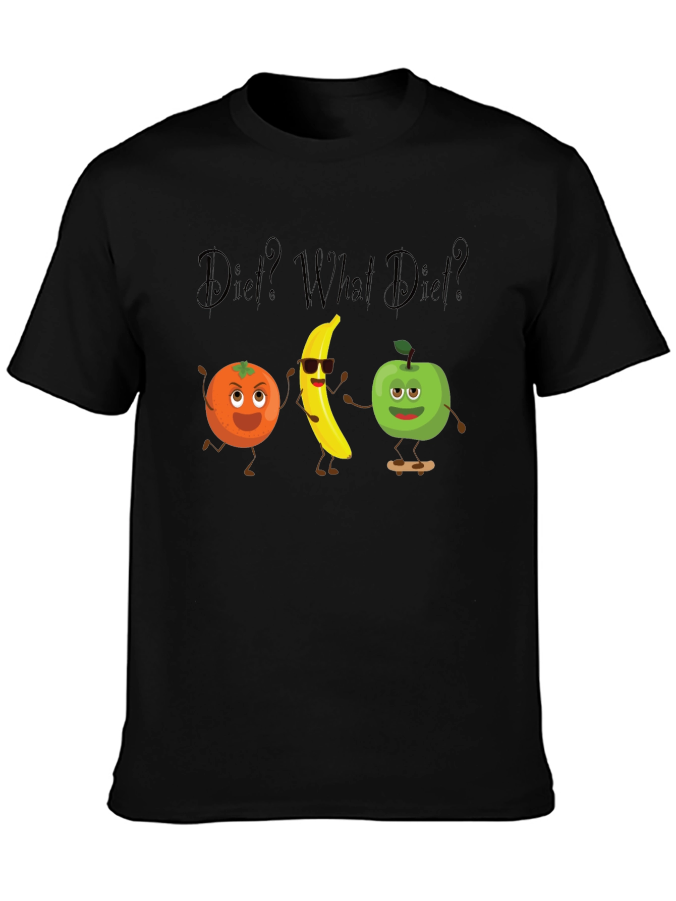 Diet? What Diet? Graphic Tee - Black