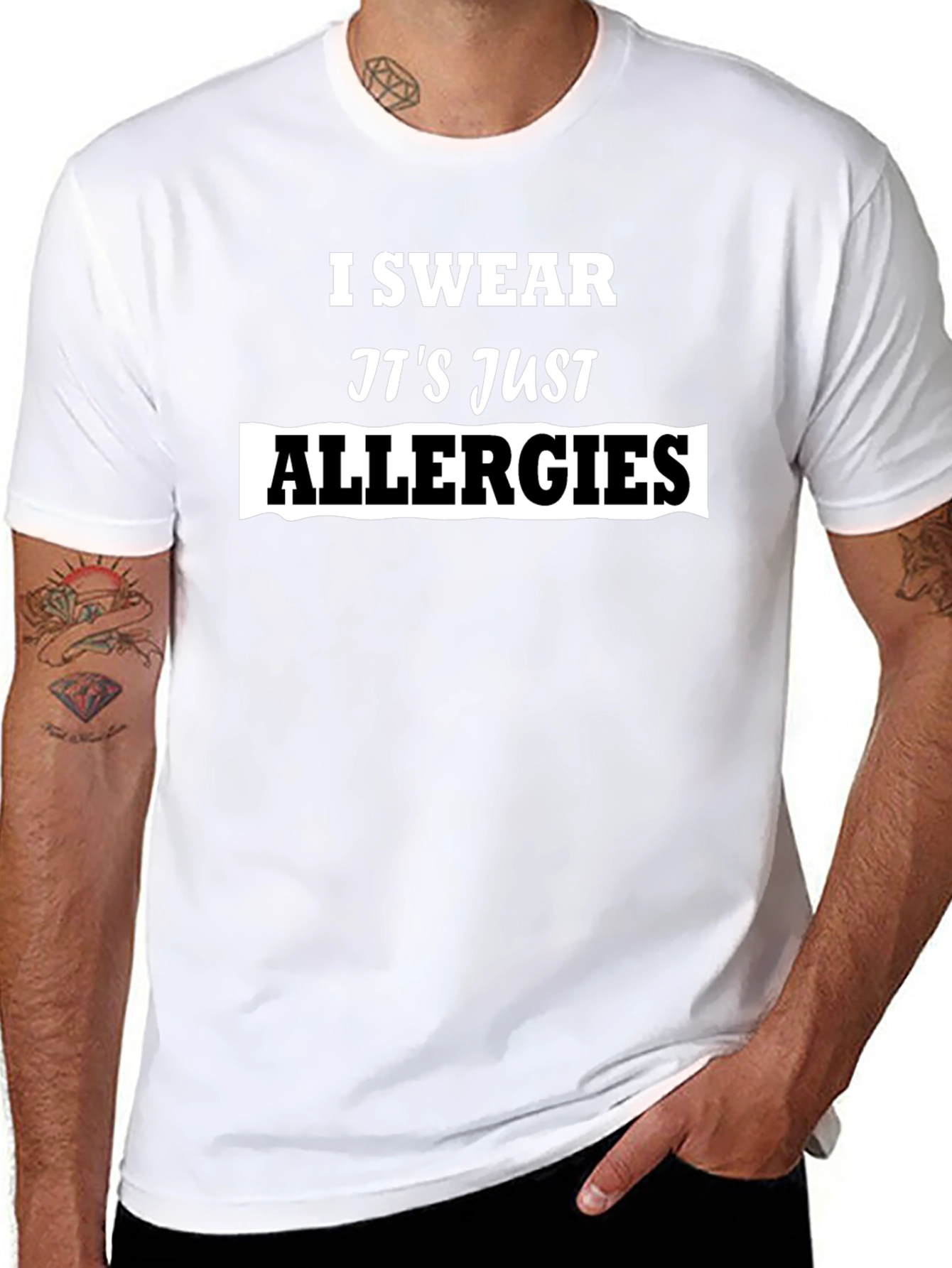 I Swear Its Just Allergies Mens T-Shirt