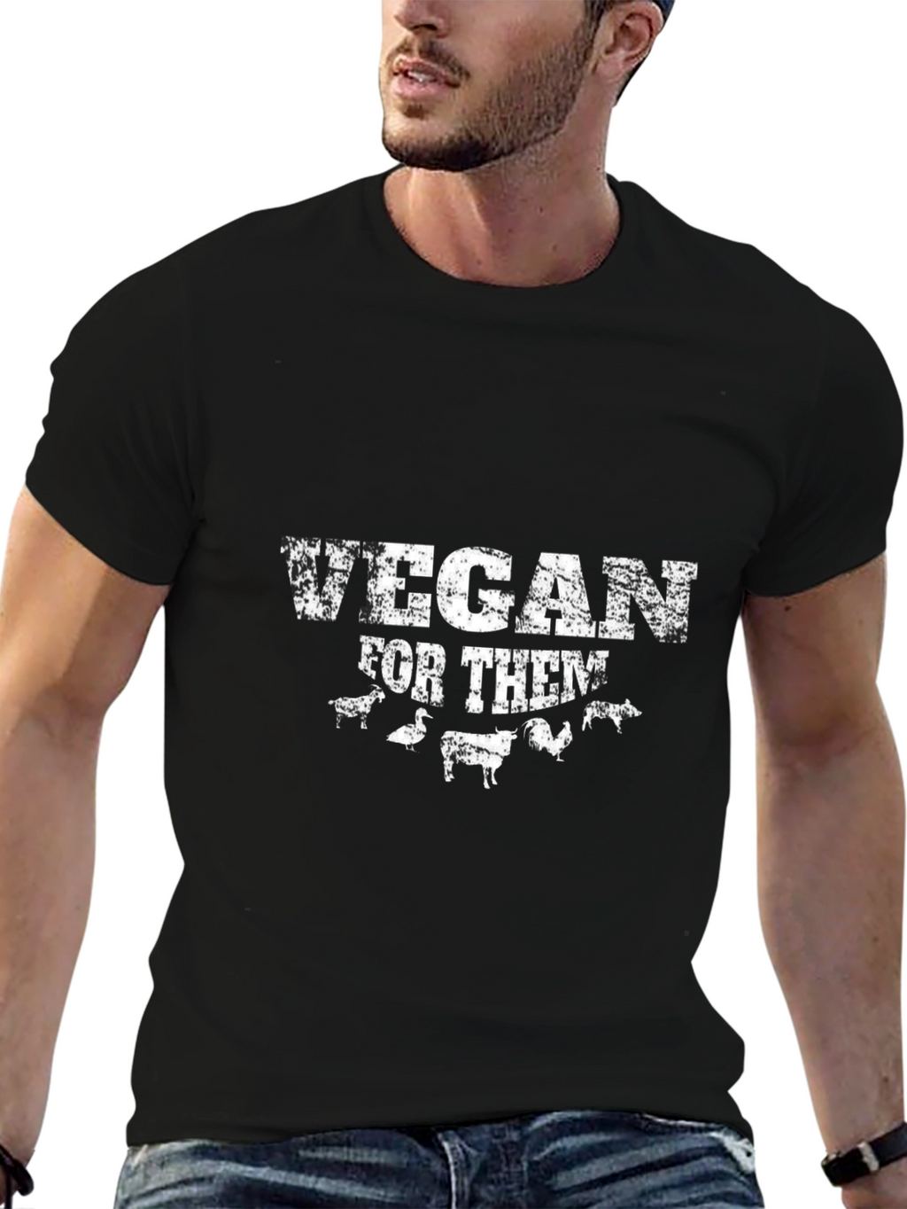 Vegan For Them T-Shirt - Animal Rights Tee
