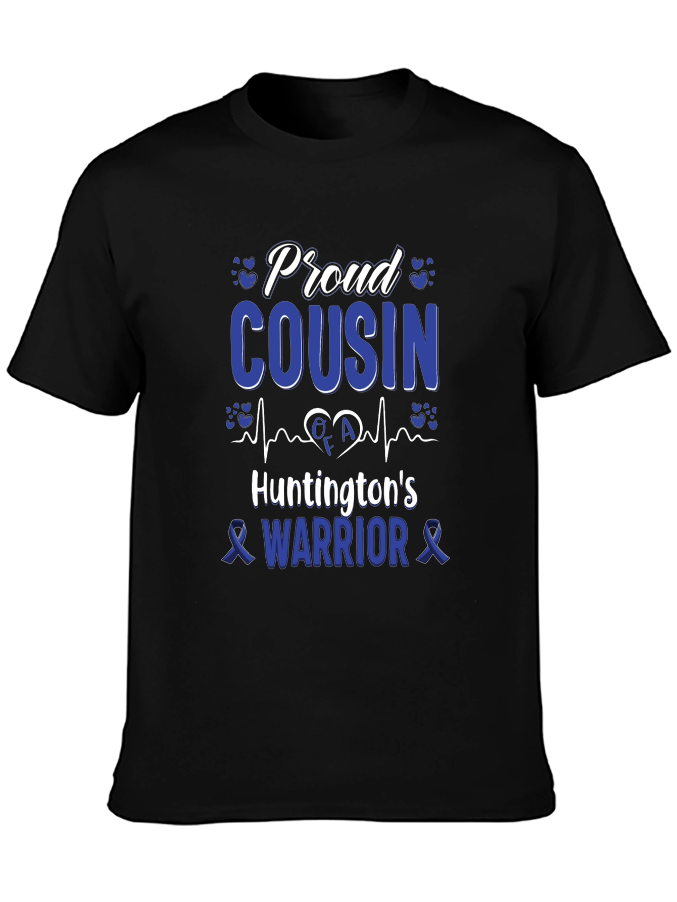 Proud Cousin Huntingtons Warrior Awareness T-Shirt