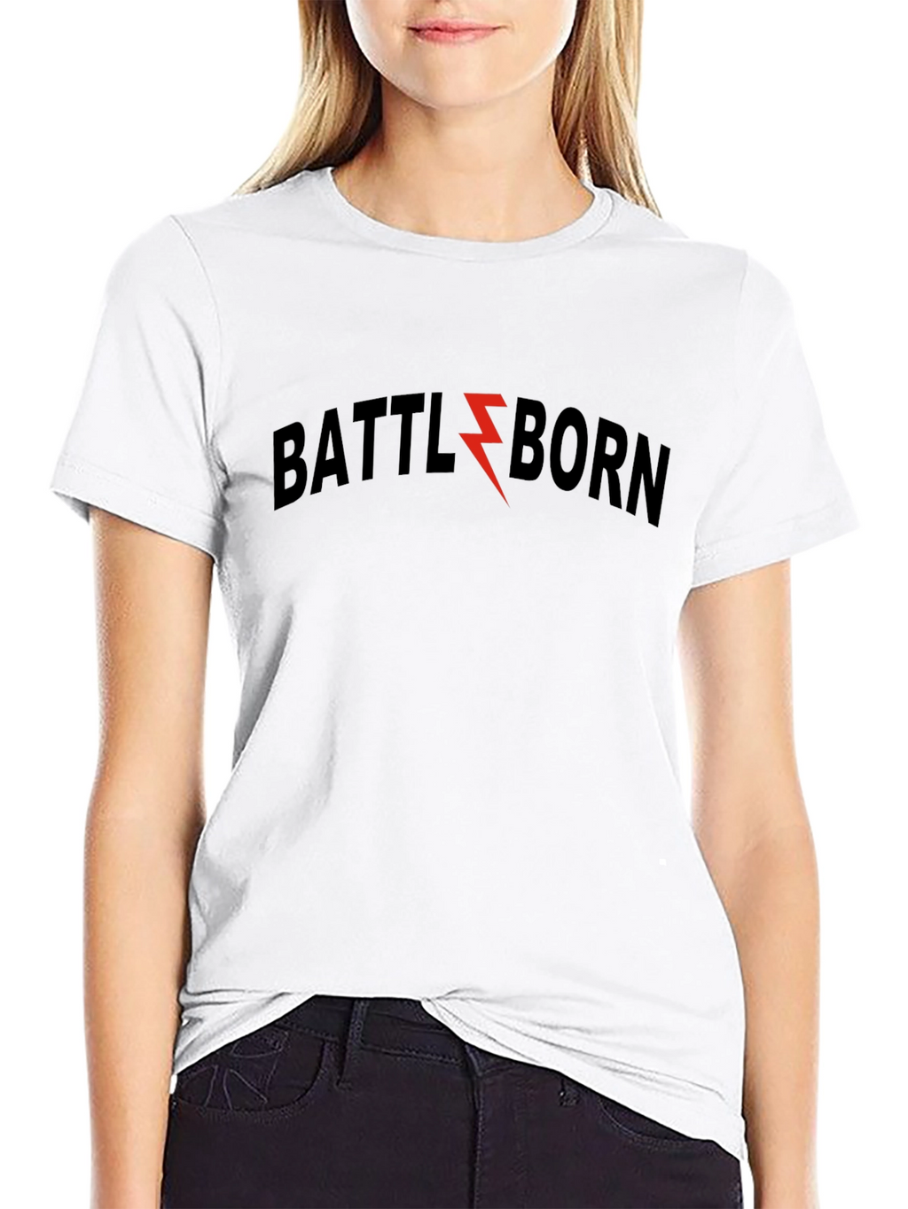 Battleborn Graphic Tee - Red Lightning Bolt Design