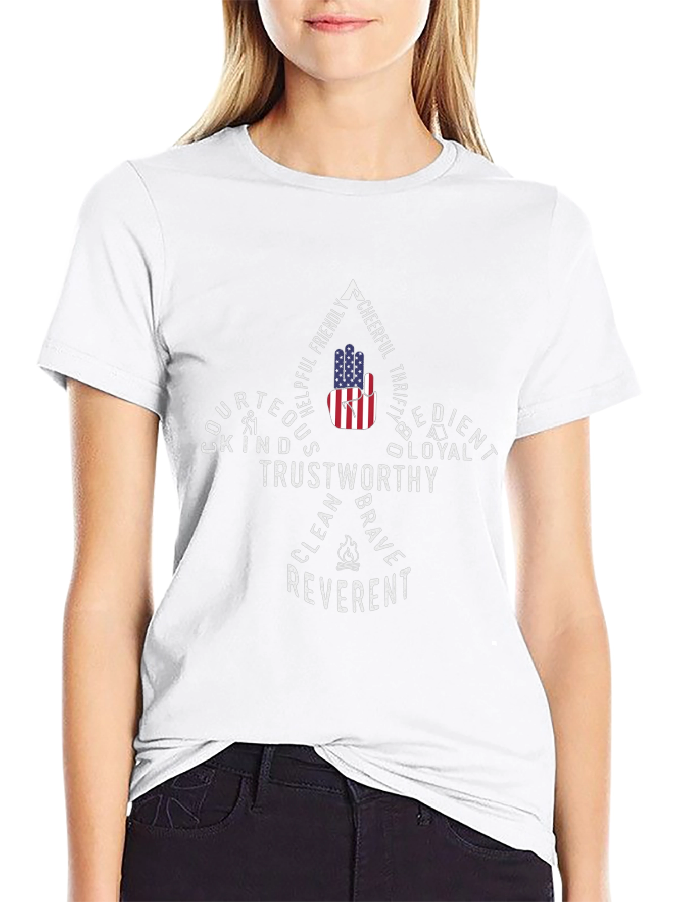 Boy Scout Values Graphic T-Shirt - Black
