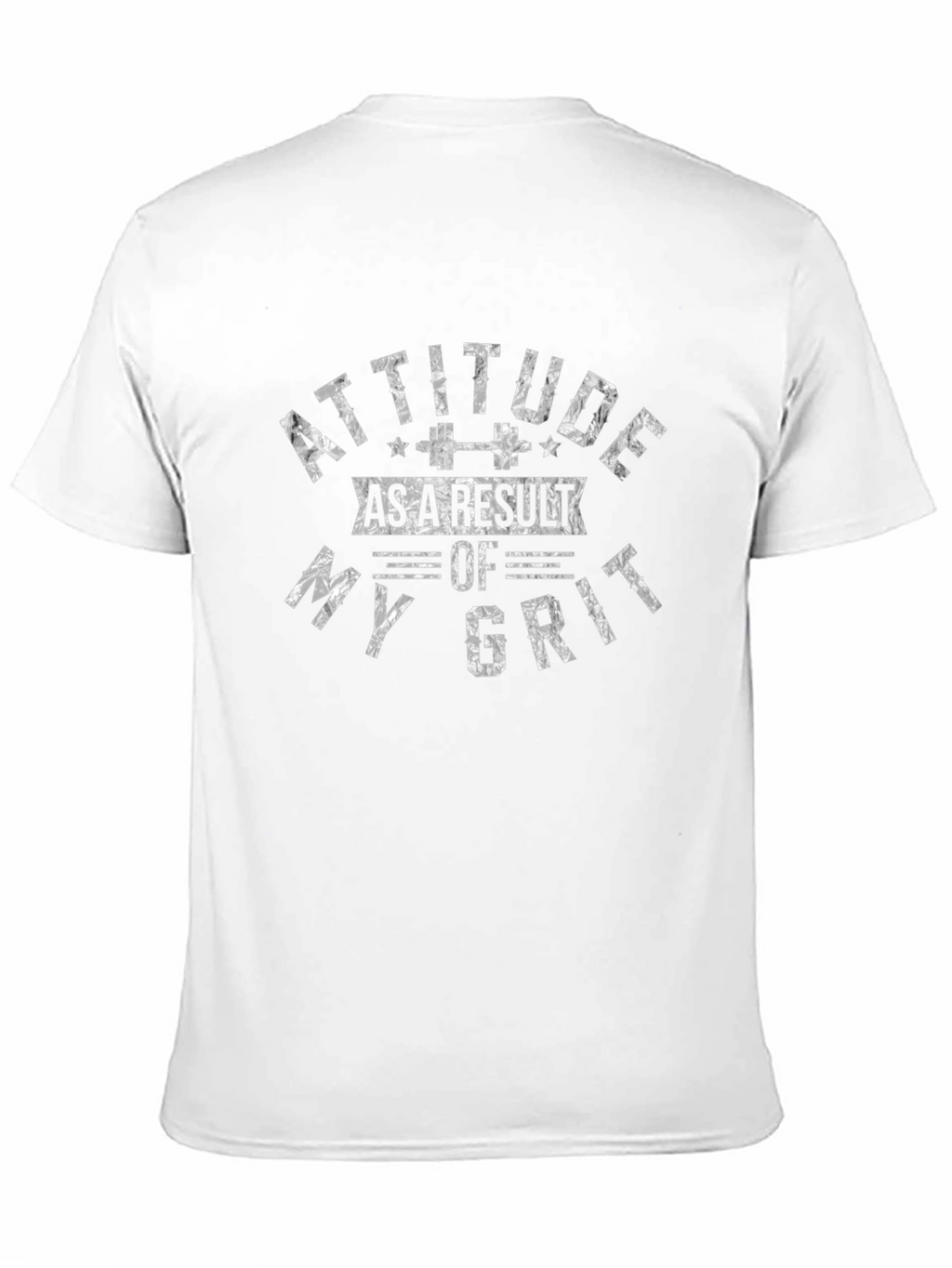 Attitude Grit Black Graphic T-Shirt