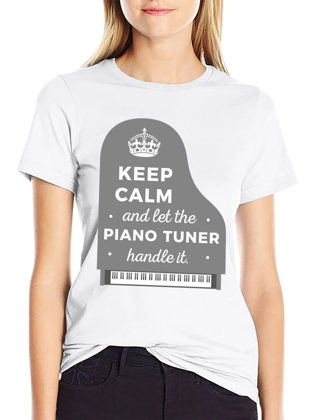 Keep Calm Piano Tuner T-Shirt - Music Lover Tee