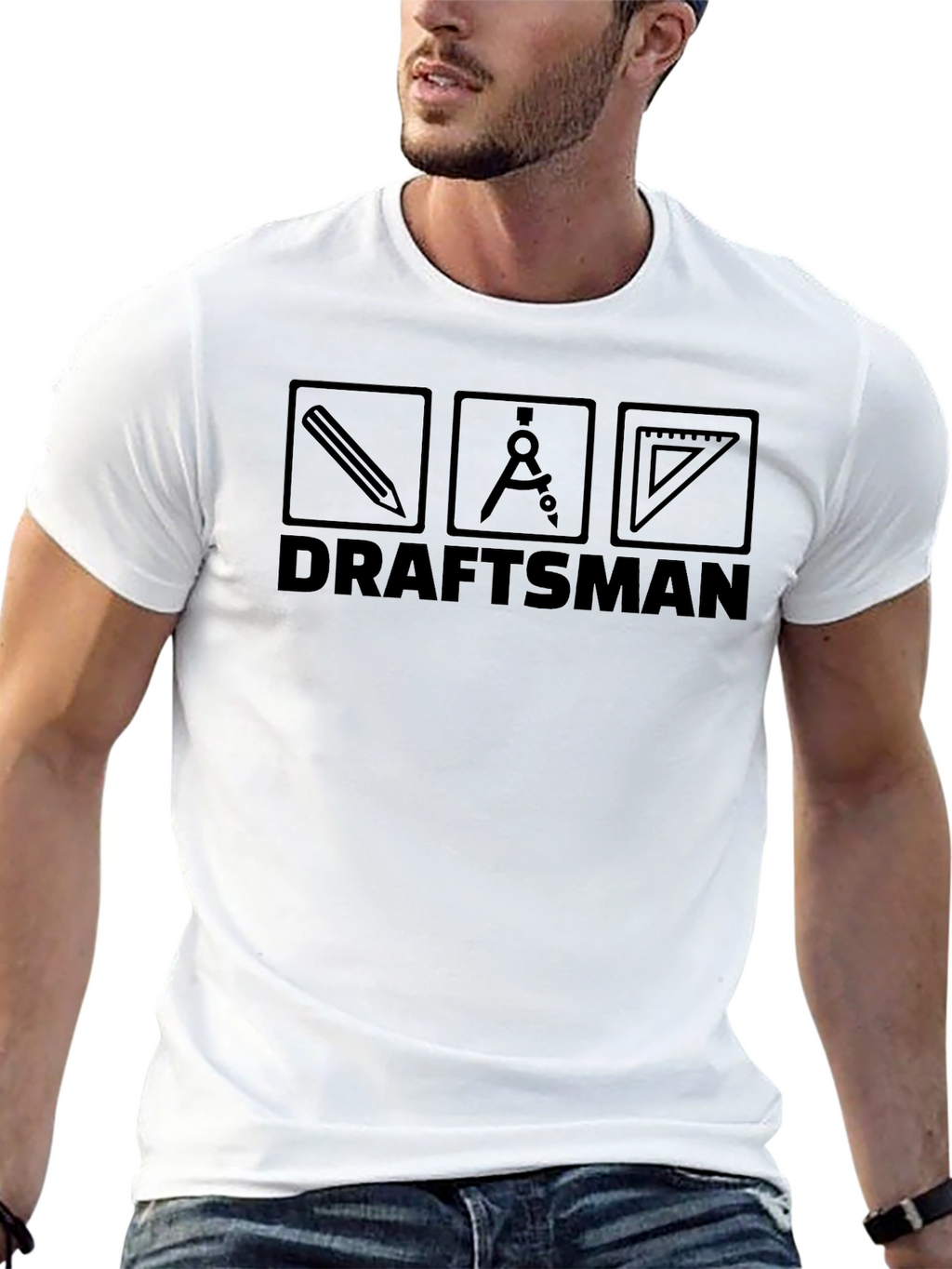 Draftsman Graphic T-Shirt - Engineer Architect