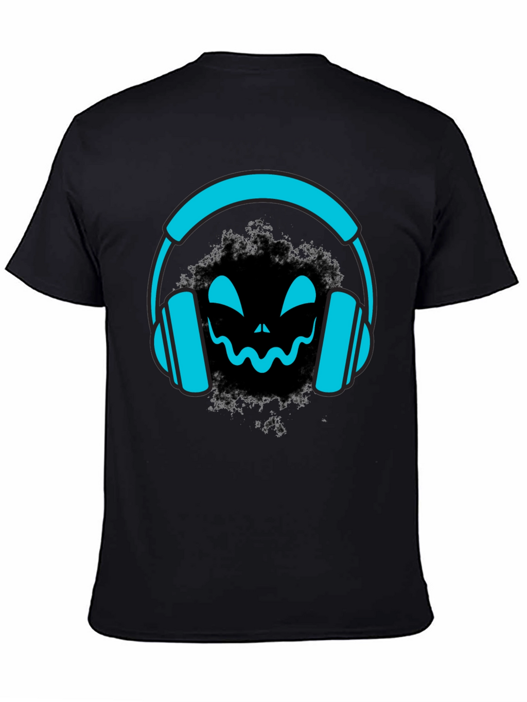 DJ Headphone Halloween Black T-Shirt