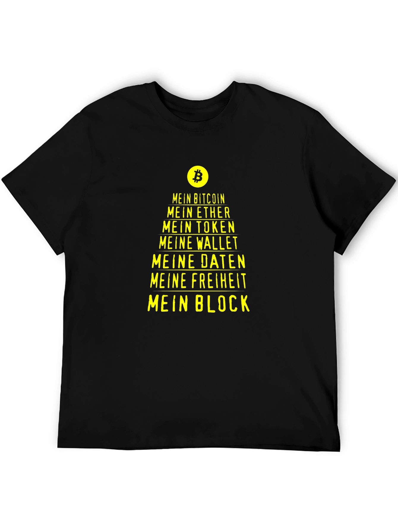 Crypto T-Shirt - Mein Bitcoin Ether Token Wallet Daten Freiheit