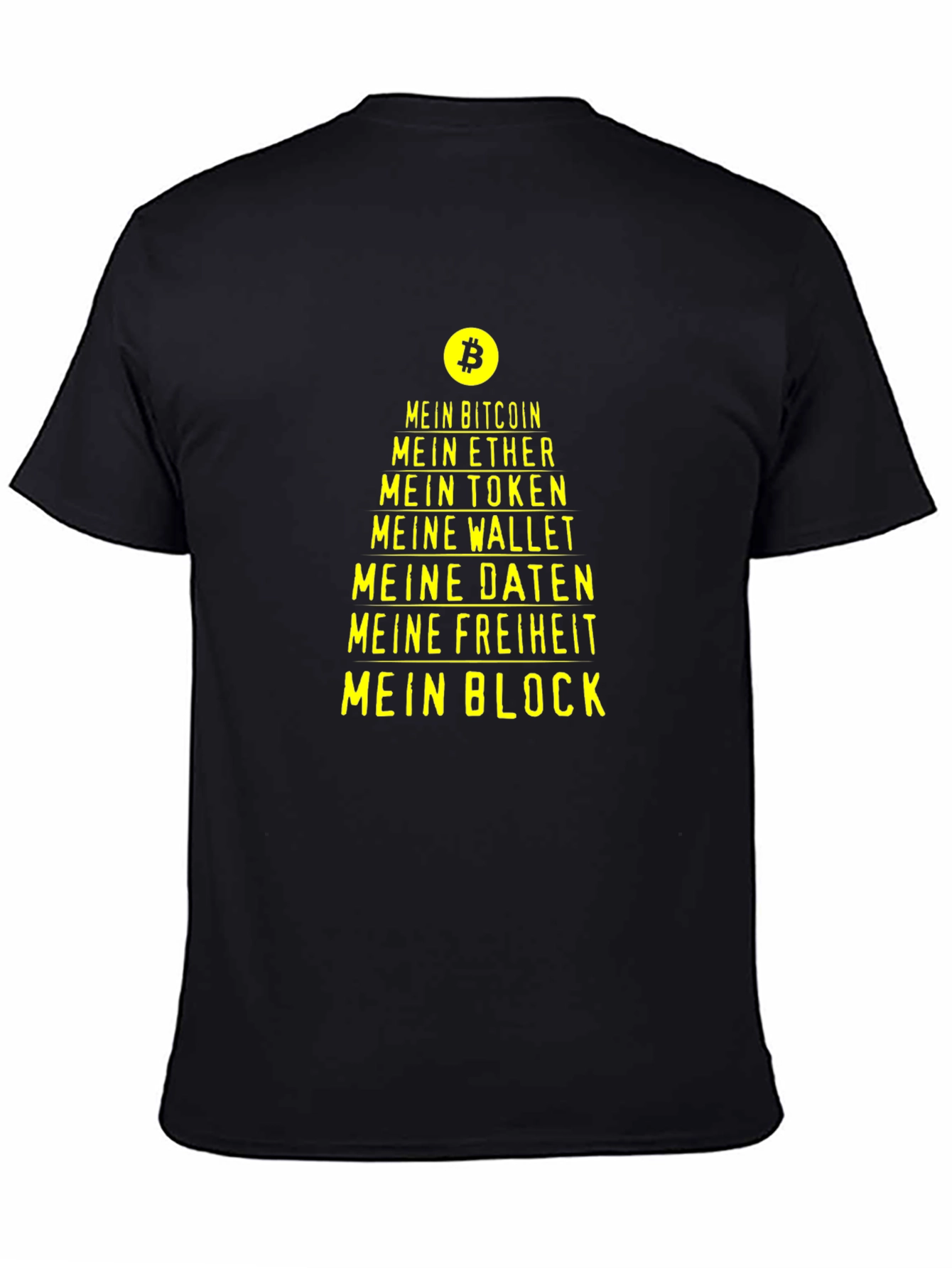 Crypto T-Shirt - Mein Bitcoin Ether Token Wallet Daten Freiheit