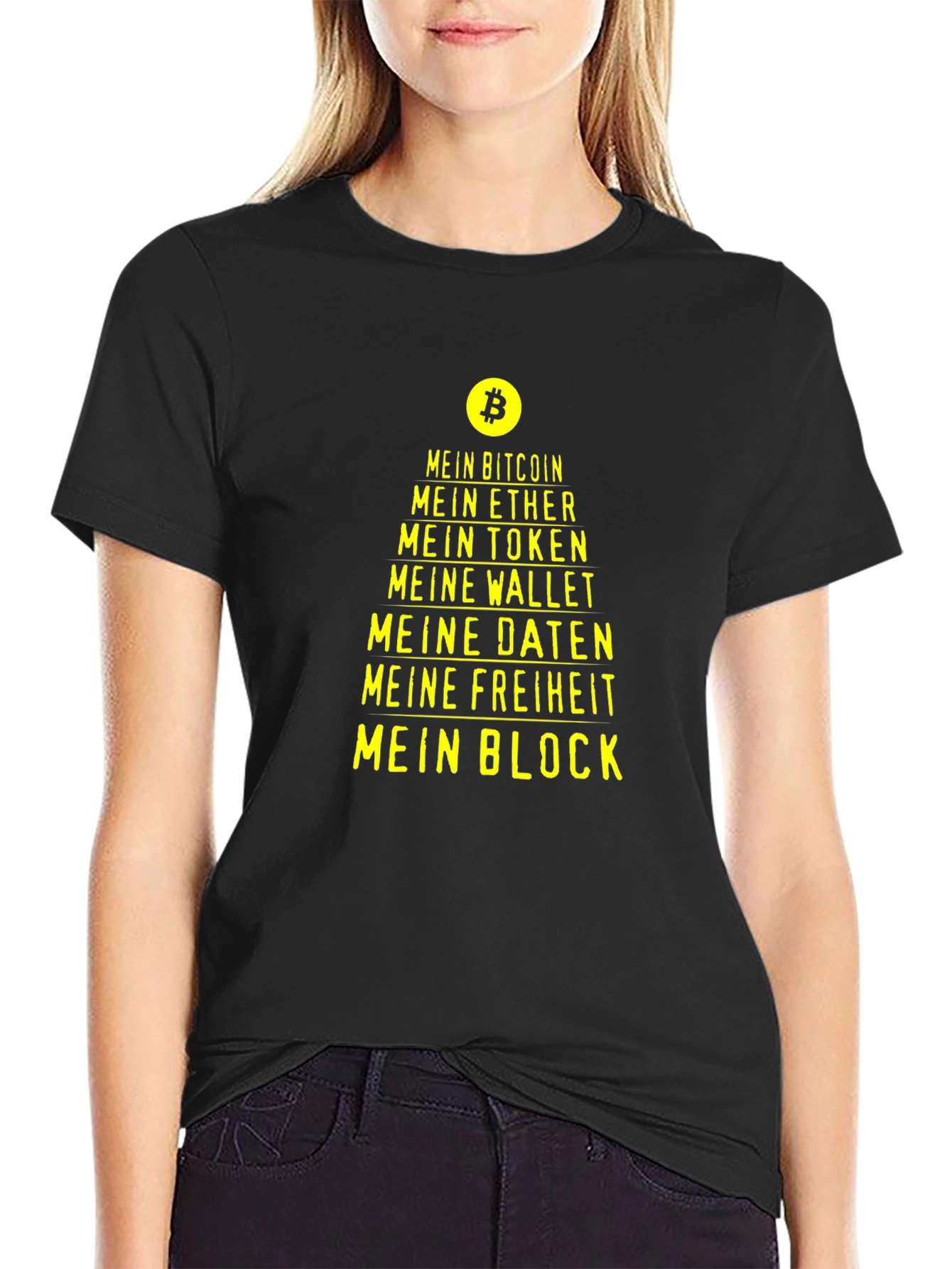 Crypto T-Shirt - Mein Bitcoin Ether Token Wallet Daten Freiheit
