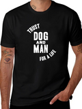 Trust Dog and Man T-Shirt