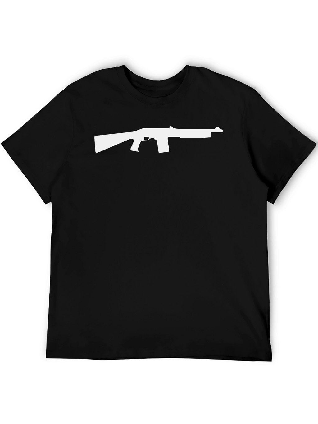 Gun Silhouette Graphic Tee - Bold Design Classic Fit