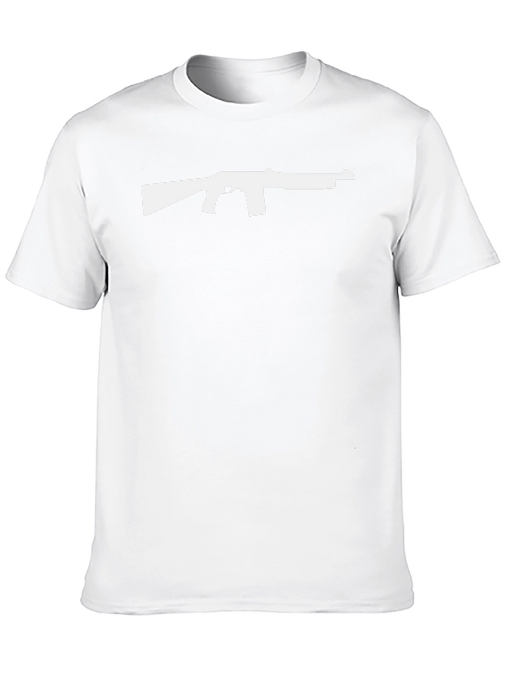 Gun Silhouette Graphic Tee - Bold Design Classic Fit