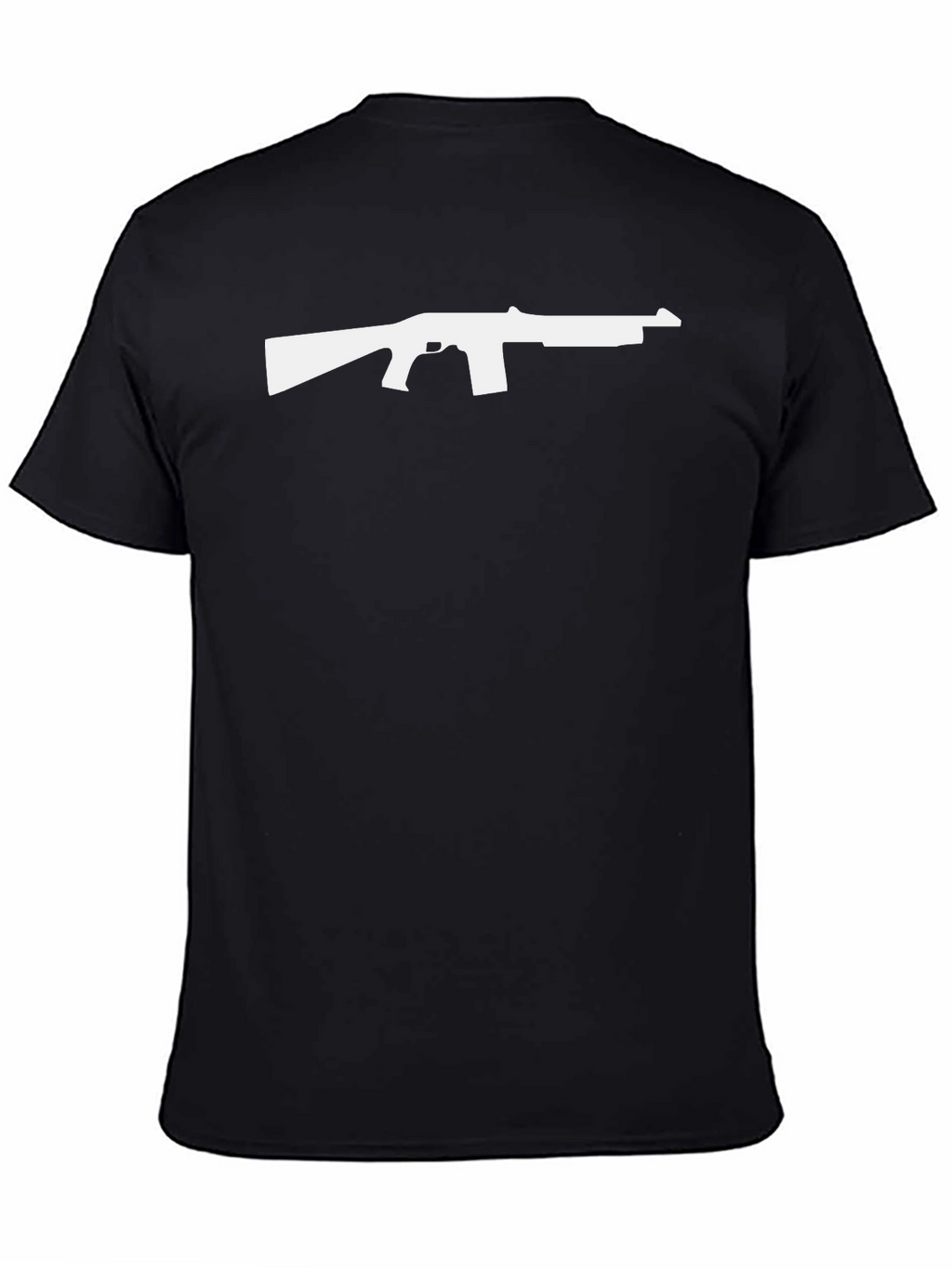 Gun Silhouette Graphic Tee - Bold Design Classic Fit