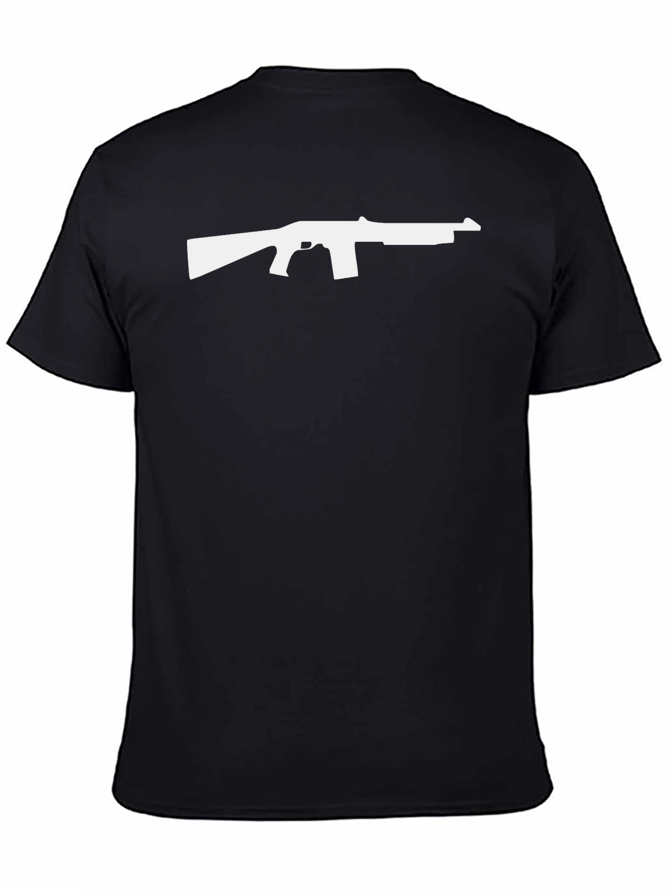 Gun Silhouette Graphic Tee - Bold Design Classic Fit