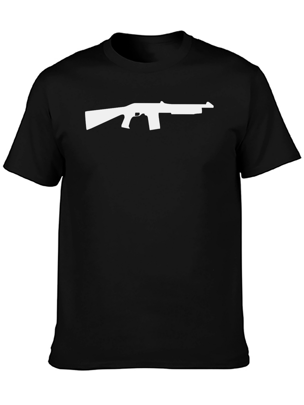 Gun Silhouette Graphic Tee - Bold Design Classic Fit