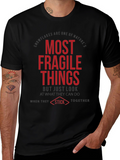 Fragile Things T-Shirt - Black Crew Neck
