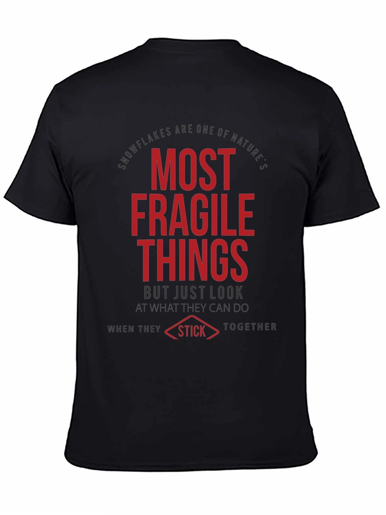 Fragile Things T-Shirt - Black Crew Neck