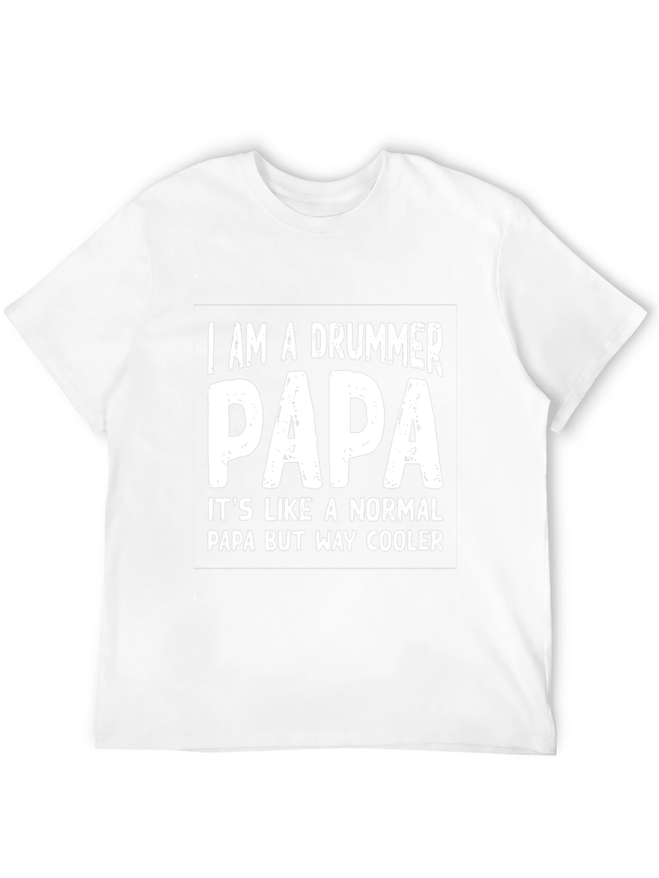 Drummer Papa T-Shirt - Cool Dad Gift