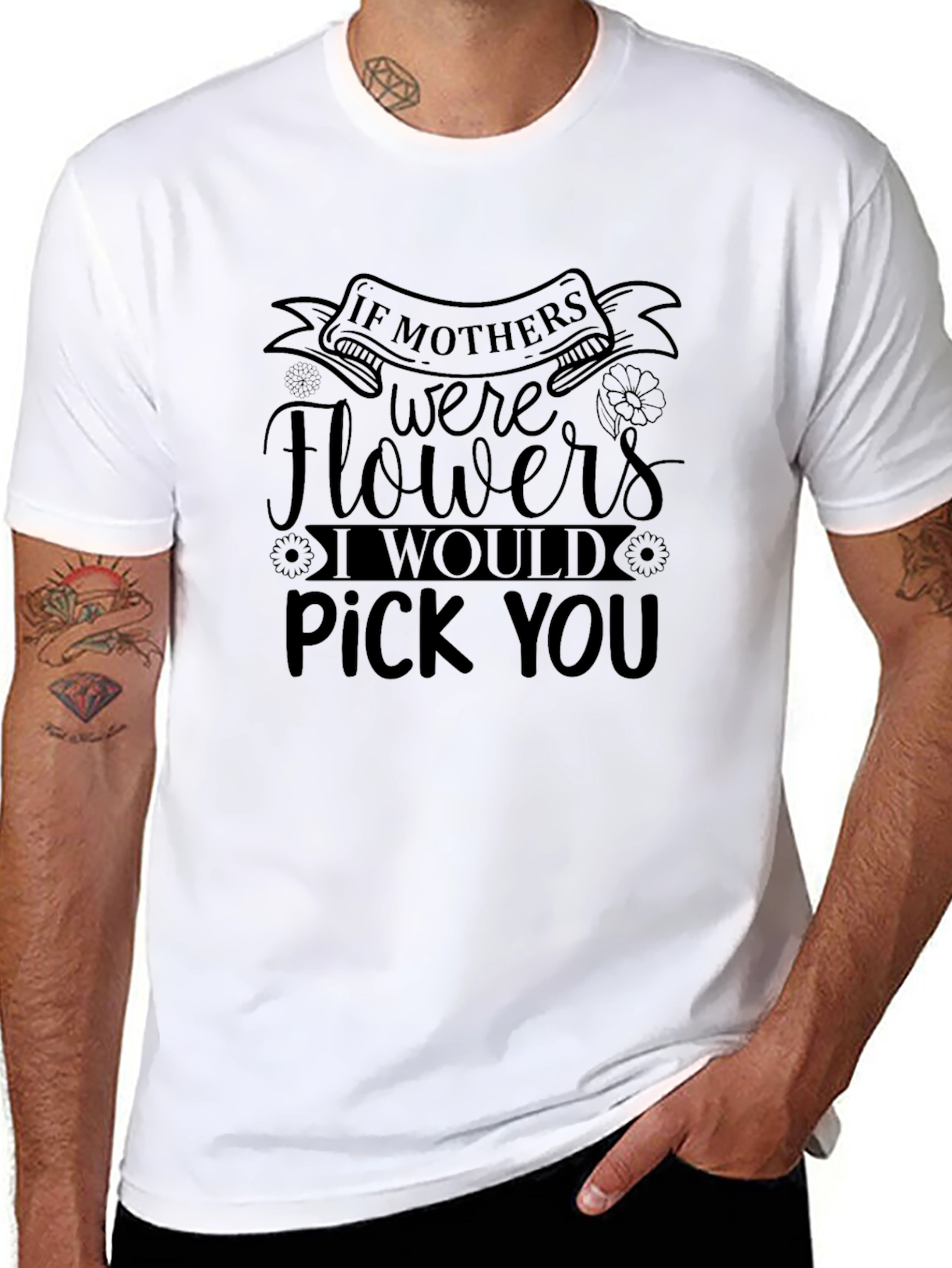 Mothers Day Pick You Black T-Shirt