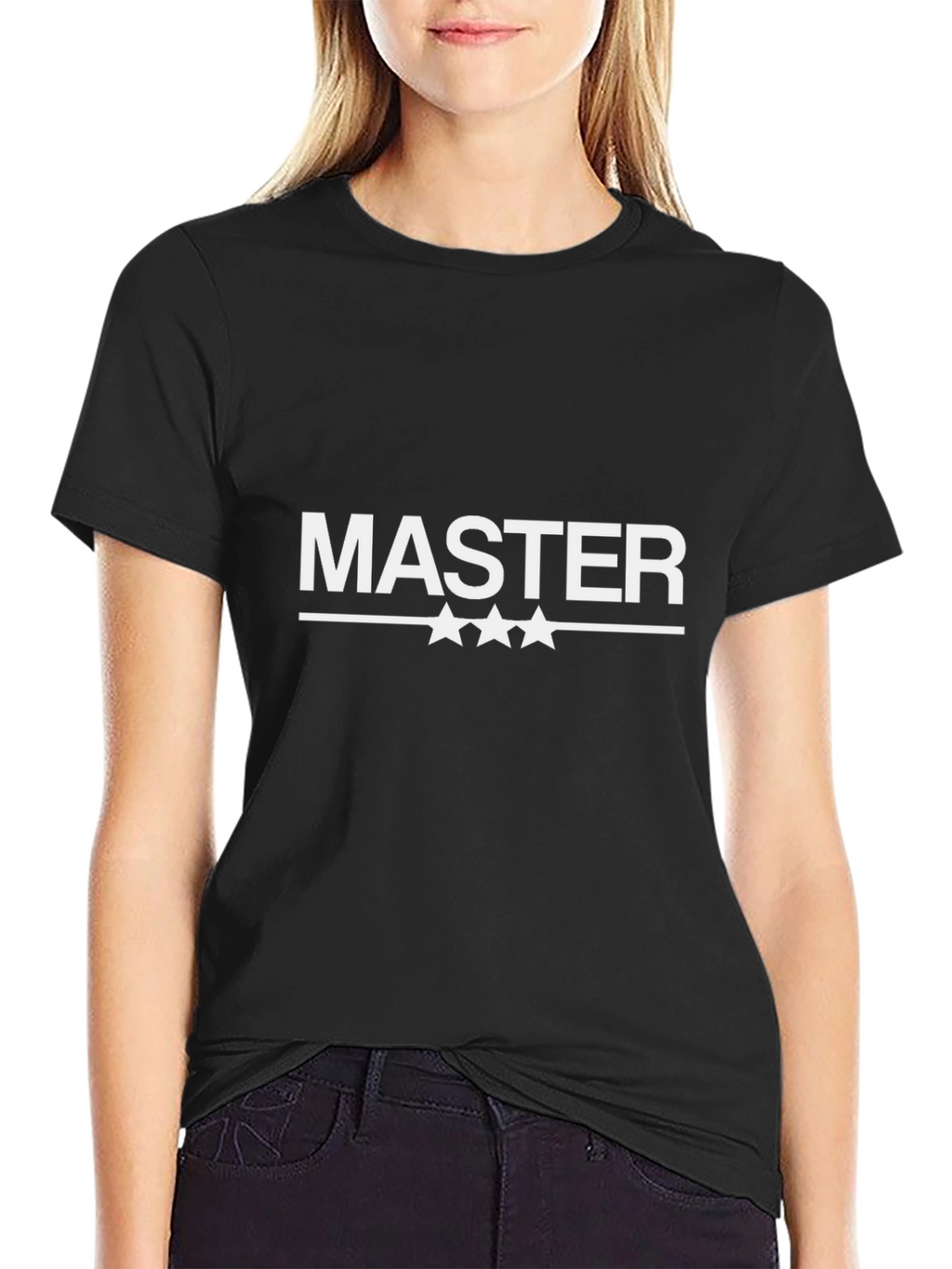 Master Graphic Tee - Black Cotton T-Shirt