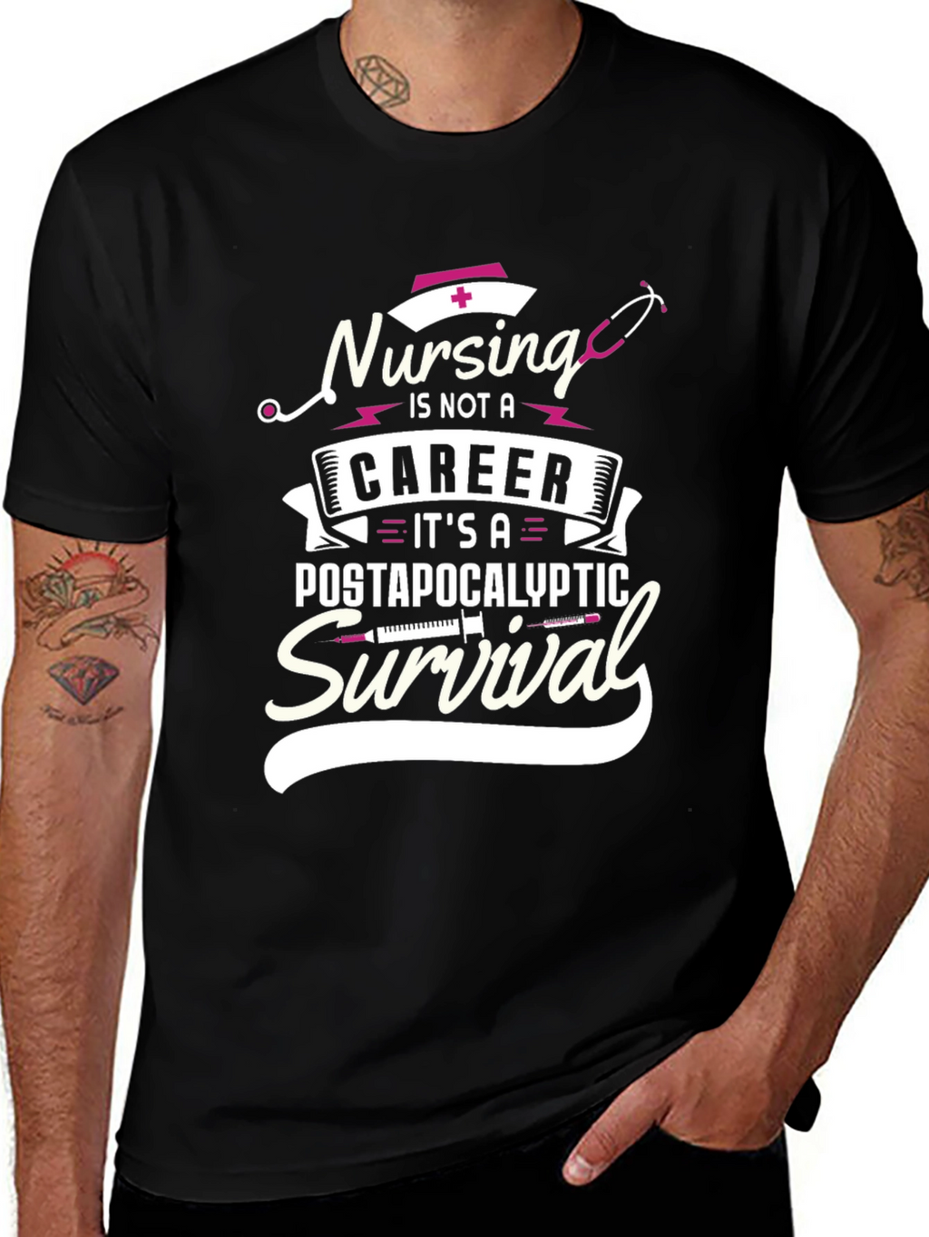 Nursing Survival T-Shirt - Post-Apocalyptic Nurse Tee