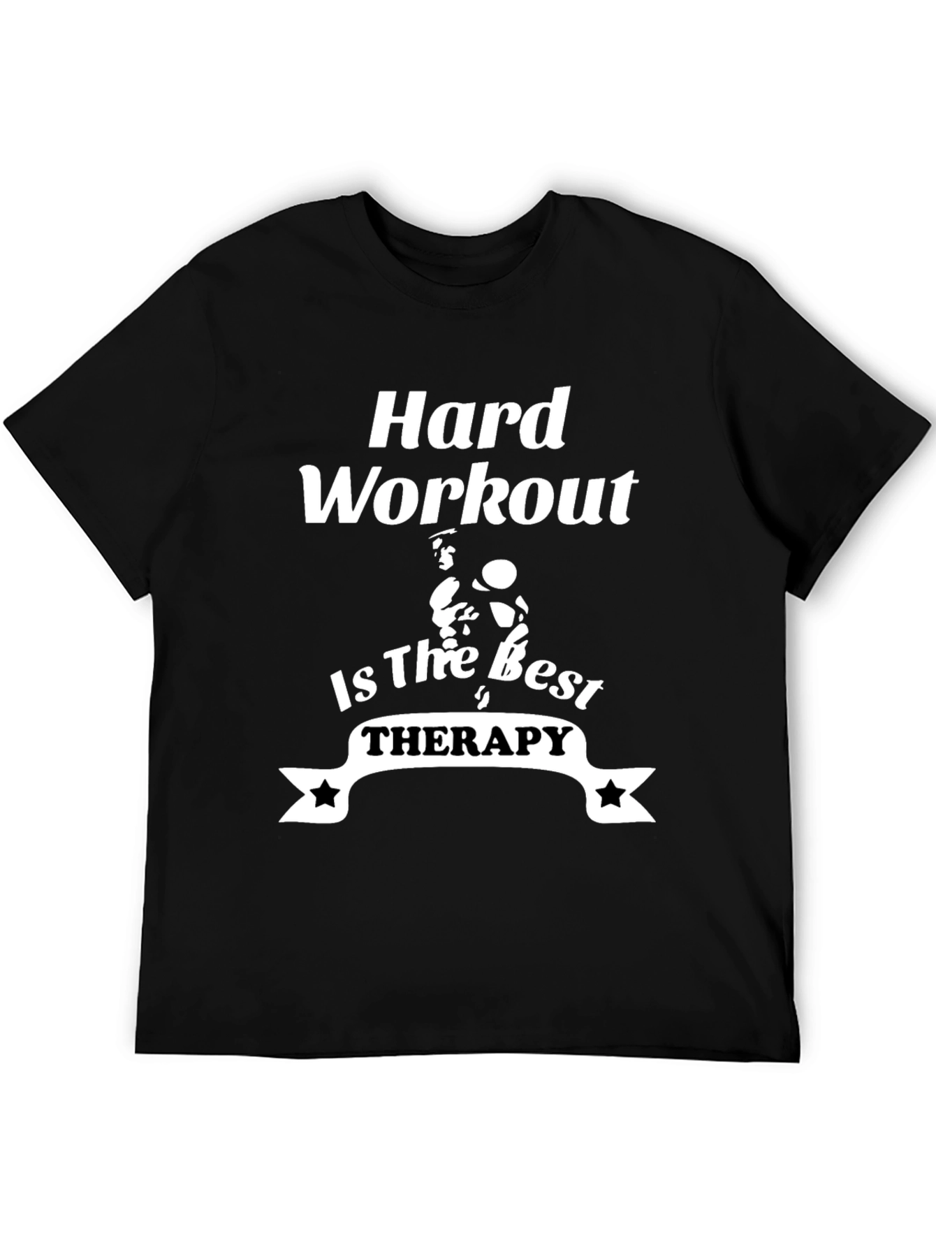 Hard Workout Therapy T-Shirt - Black
