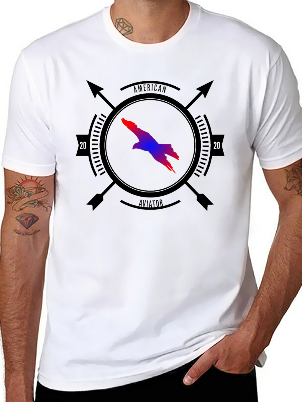 American Aviator Eagle Graphic T-Shirt