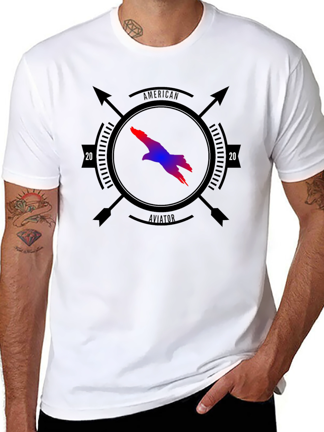 American Aviator Eagle Graphic T-Shirt