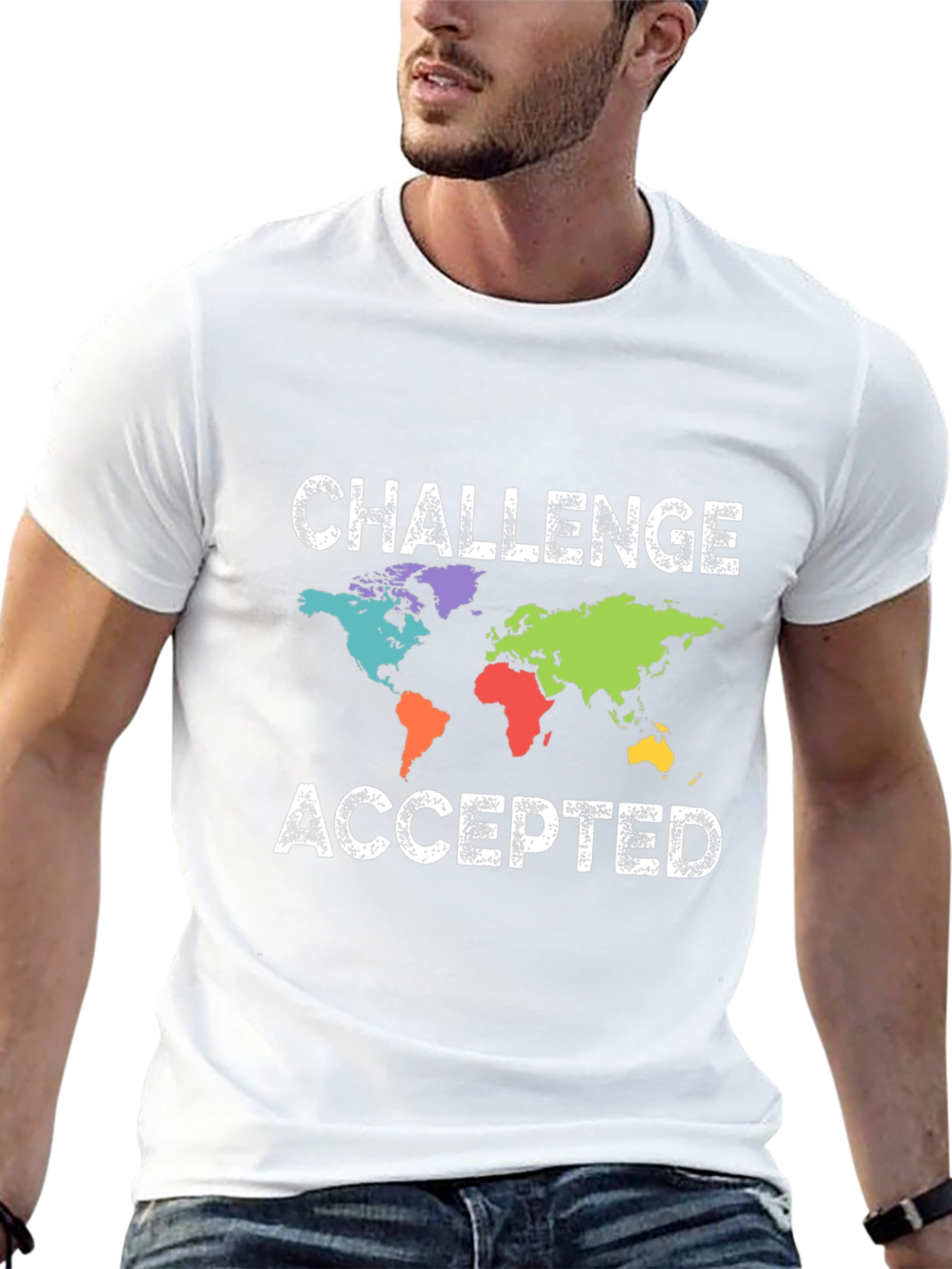 Challenge Accepted World Map T-Shirt