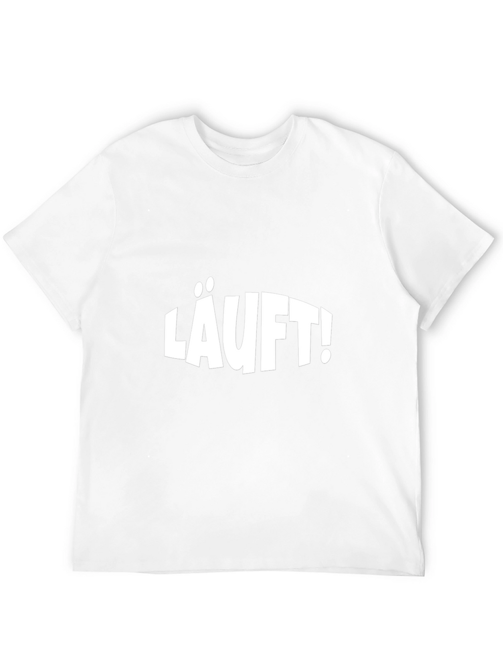 LÄUFT! Black Graphic Tee - German Phrase