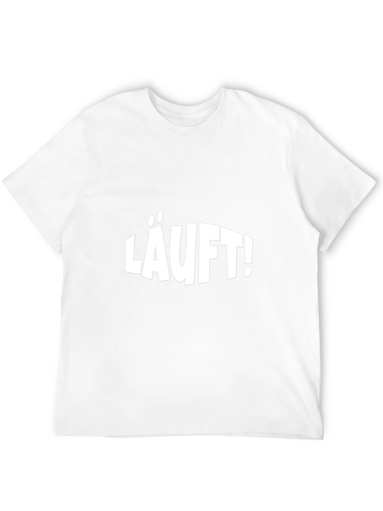 LÄUFT! Black Graphic Tee - German Phrase