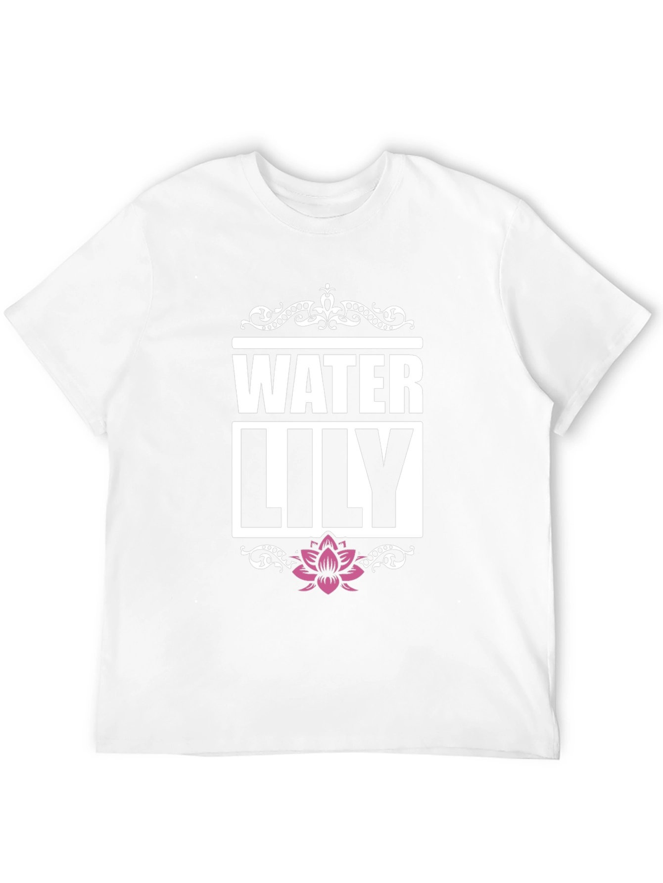 Water Lily Graphic Tee - Mens Black T-Shirt