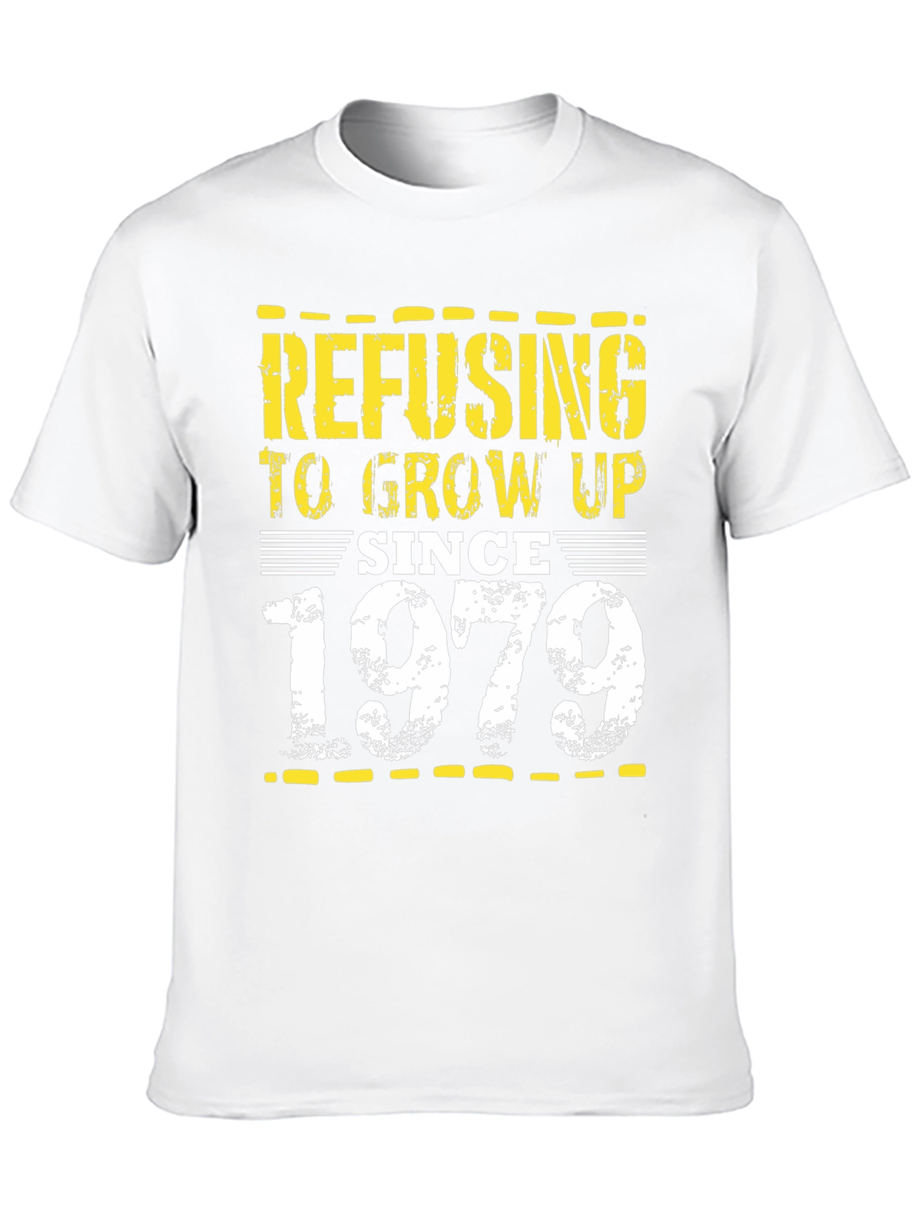 Refusing To Grow Up Since 1979 Black Tee