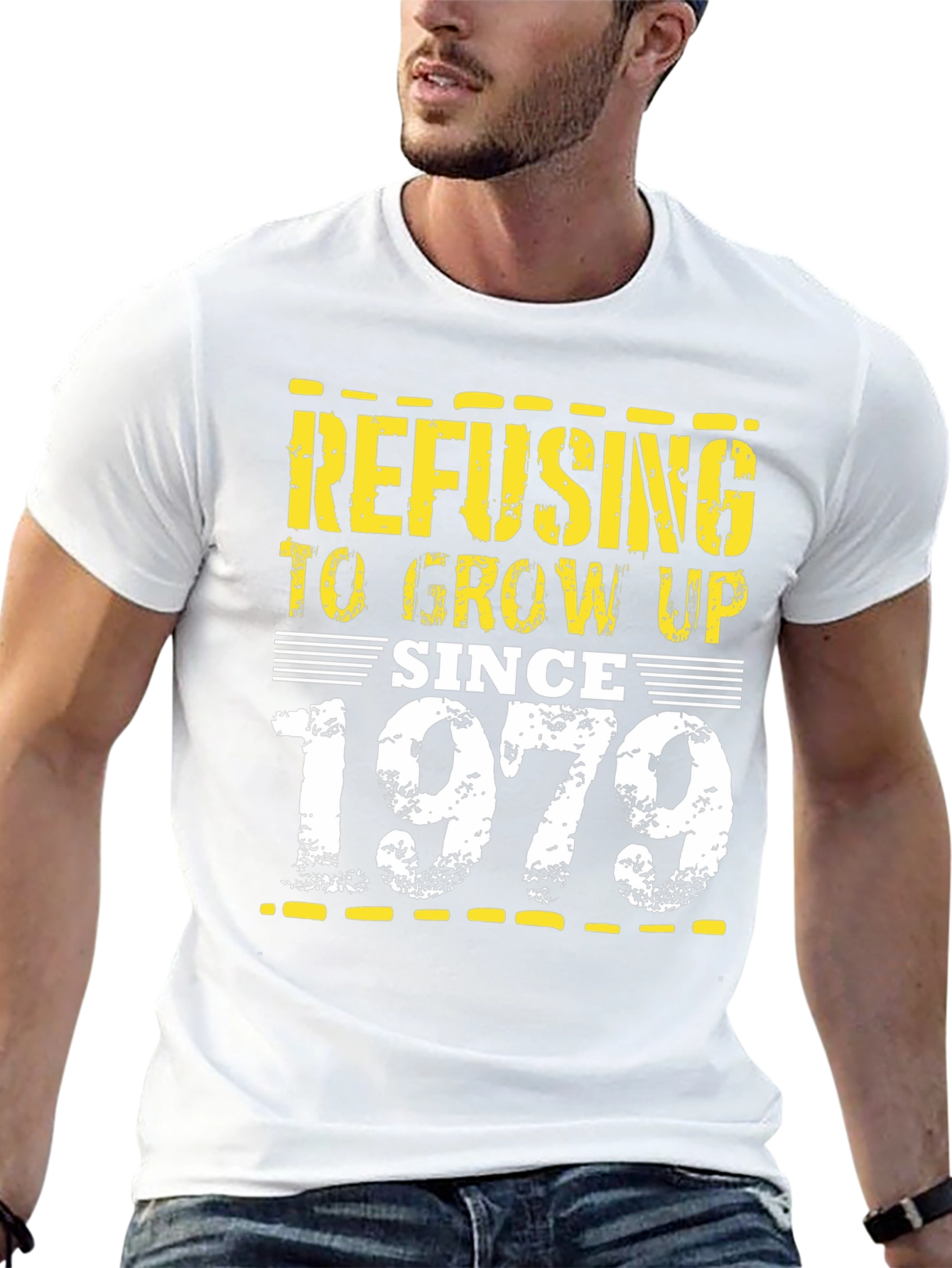 Refusing To Grow Up Since 1979 Black Tee