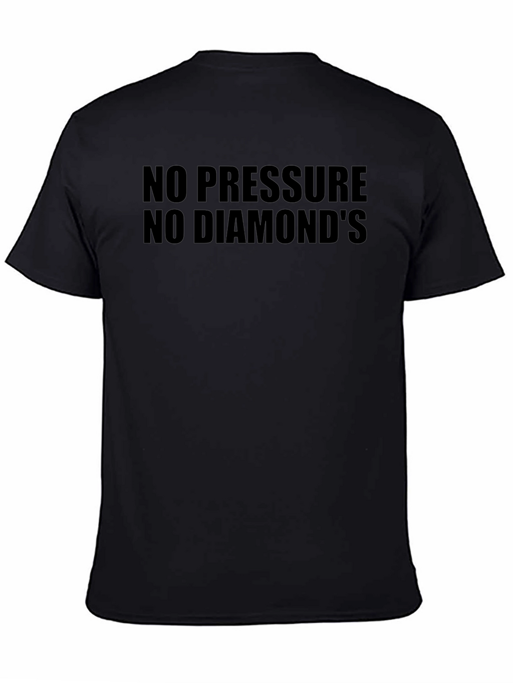 No Pressure No Diamonds Black Graphic Tee